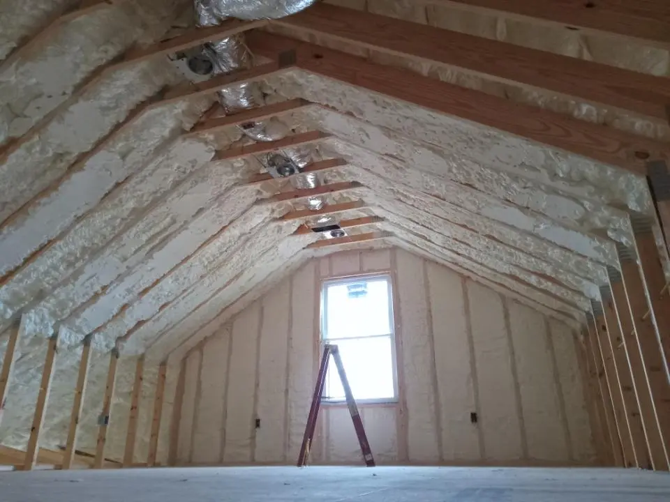 Spray foam roofing application for Crawl Space Insulation project in Hopkinsville